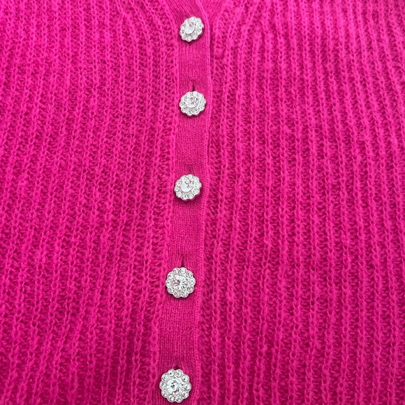 Lilly Pulitzer Women's Bright Pink Button-Up Cardigan Size Small - Picture 6 of 6